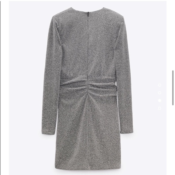 ZARA DRESS WITH METALLIC THREAD BRAND NEW WITH TAGS BLOGGERS FAV SMALL - Picture 12 of 15